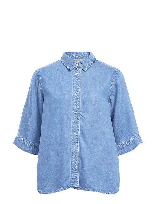 Objframe 2/4 Re Denim Top Noos Object Blue