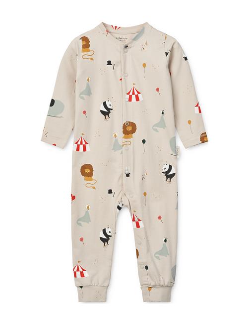 Birk Printed Pyjamas Jumpsuit Liewood Beige