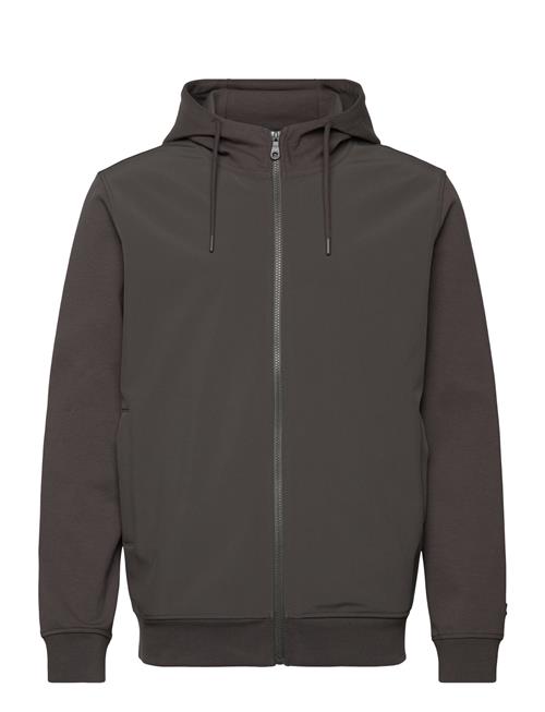 Softshell Hybrid Zip Through Hoodie Lyle & Scott Grey