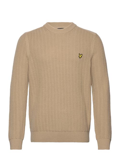 Ribbed Crew Neck Jumper Lyle & Scott Beige