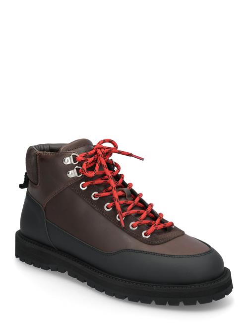 Olaf Lace-Up Boot - Dark Brown Crazy Horse Leather Garment Project Brown