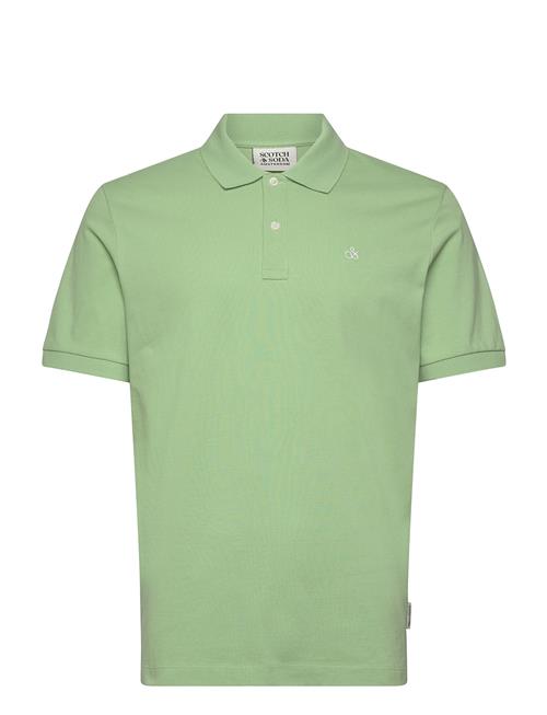 Seasonal Core - Cotton Pique Regular Fit Polo Scotch & Soda Green