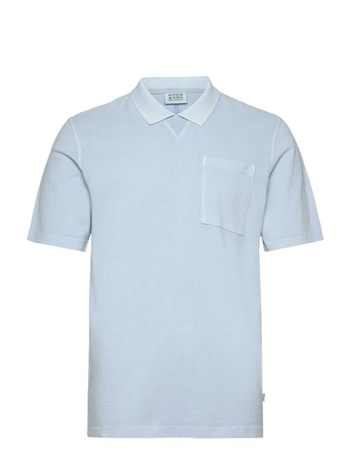 Washed Chest Pocket Relaxed-Fit Polo Scotch & Soda Blue