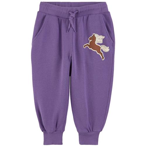 Mini Rodini GOTS Horses Sp Joggingbukser Purple | Lilla | 116/122 cm