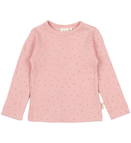 Petit Piao T-Shirt - Rib - Modal Dot - Bright Rose