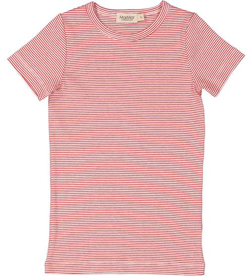 MarMar T-shirt - Rib - Modal - Tago - Red Stripe