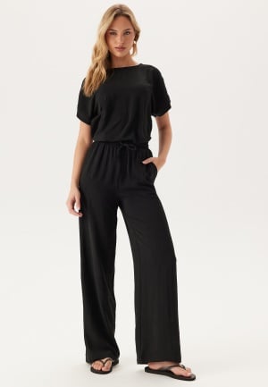 VILA Vijosa Hw Wide Pants - Noos Black Beauty 44