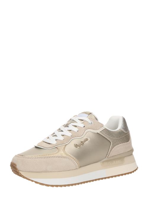 Pepe Jeans Sneaker low 'RUSPER SHINE'  beige / ecru / guld / sølv