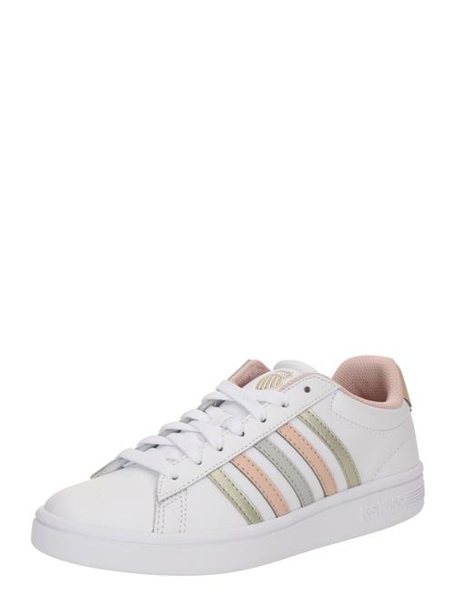 Se K-SWISS Sneaker low 'COURT TIEBREAK II'  dueblå / guld / gammelrosa / hvid ved About You