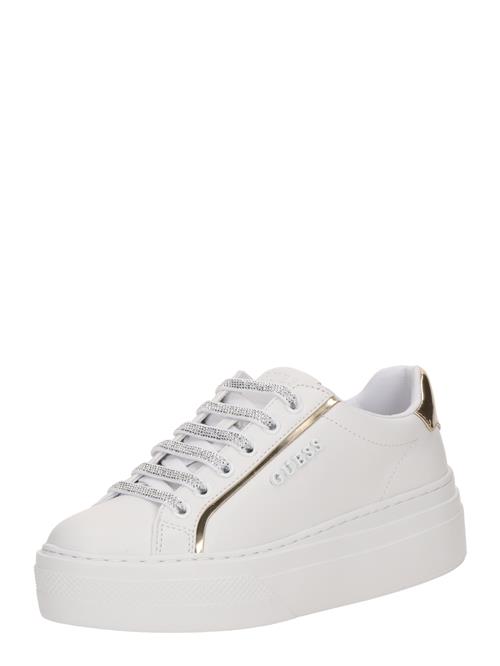 Se GUESS Sneaker low 'AMERIA'  guld / hvid ved About You