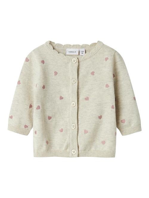 NAME IT Cardigan  beige-meleret / gammelrosa