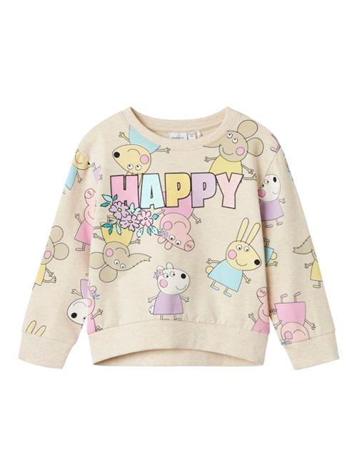 NAME IT Sweatshirt  mørkebeige / gul / lilla / lys pink