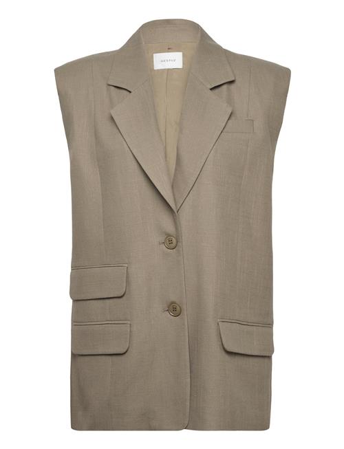 Birlygz Oz Linen Waistcoat Gestuz Grey