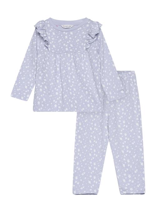 Printed Long Pyjamas Mango Blue