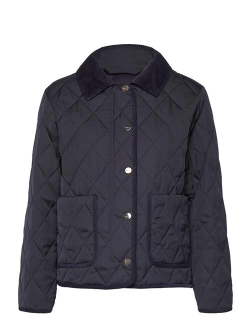 Quilted Cord Detailed Jacket GANT Navy