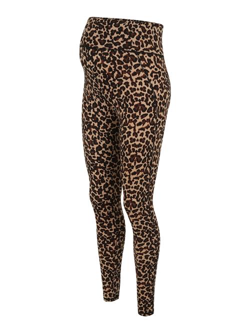 Vero Moda Maternity Leggings 'VMMINA'  brun / lysebrun / sort
