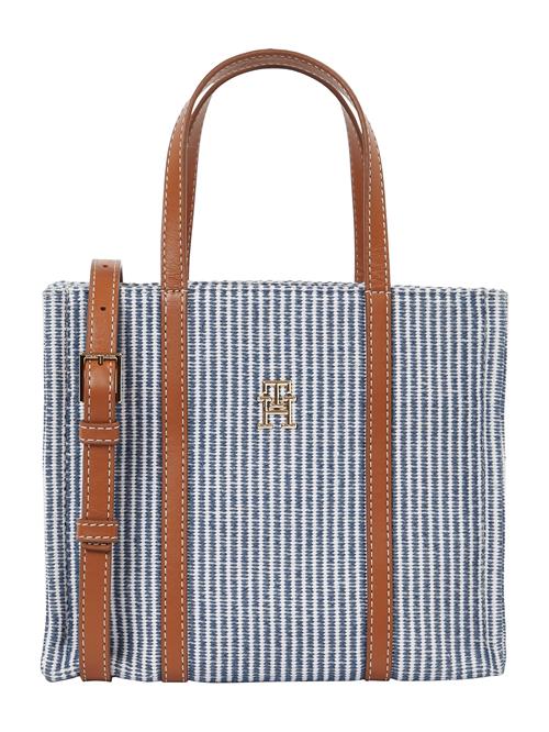 TOMMY HILFIGER Strandtaske  safir / brun / hvid