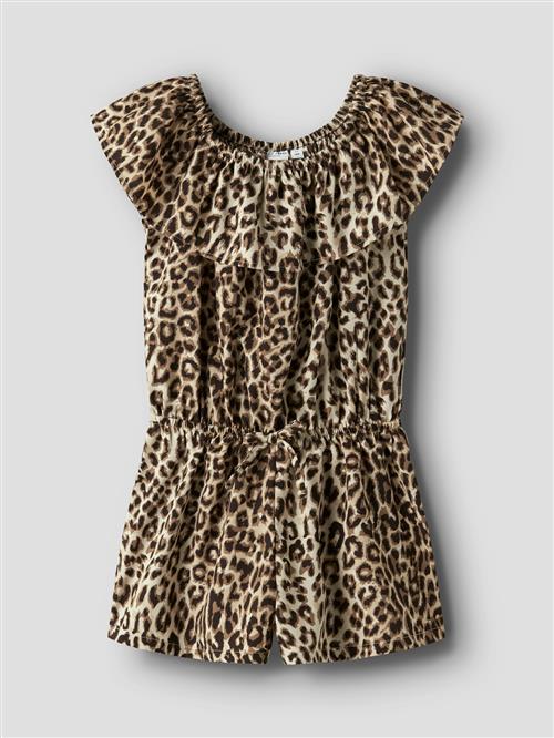 NAME IT Overall 'NKFVinaya'  creme / mørkebeige / sort