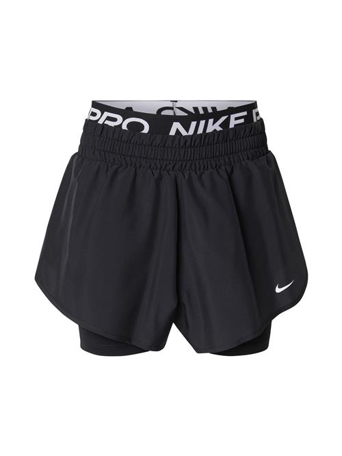 NIKE Sportsbukser  sort / hvid