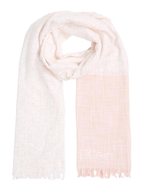 Calvin Klein Sjal  pastelpink / offwhite