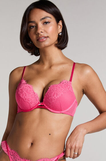 Hunkemöller Formstøbt pushup-bøjle-bh Harmony pink