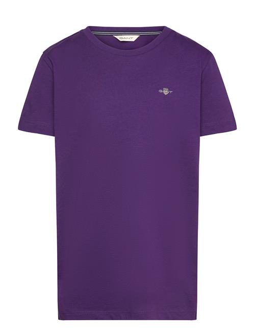 Shield Ss T-Shirt GANT Purple