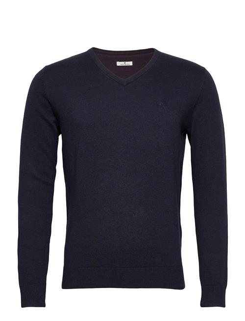 Basic V Neck Sweater Tom Tailor Navy