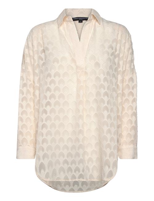 Geo Burnout Popover Shirt French Connection Beige