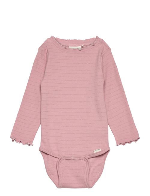 Body Ls Y/D Rib Minymo Pink