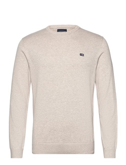 Cotton Crew Neck Sweater Lexington Clothing Cream