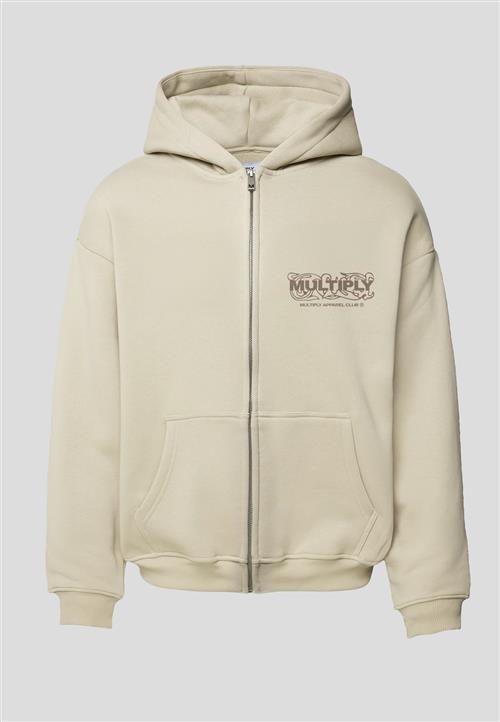 Multiply Apparel Sweatjakke 'Ornament'  beige