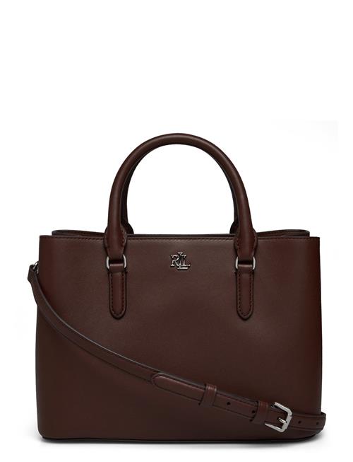 Leather Small Marcy Satchel Lauren Ralph Lauren Brown