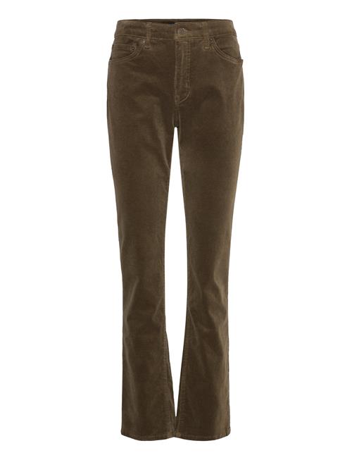 Stretch Corduroy Mid-Rise Straight Pant Lauren Ralph Lauren Green