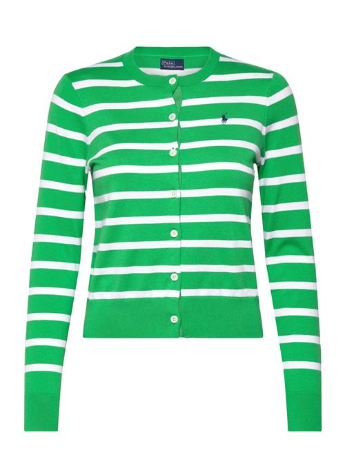 Striped Cotton-Blend Cardigan Polo Ralph Lauren Green