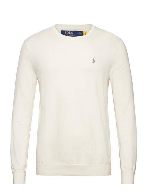 Slim Fit Textured Cotton Sweater Polo Ralph Lauren White