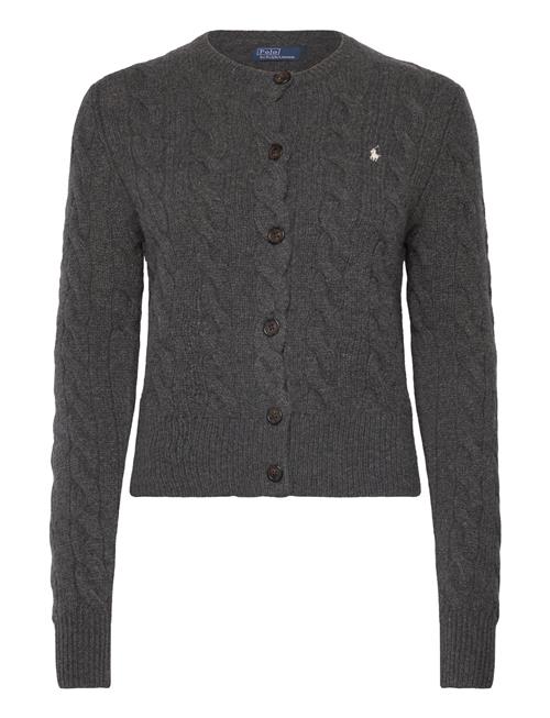 Cable-Knit Wool-Cashmere Cardigan Polo Ralph Lauren Grey