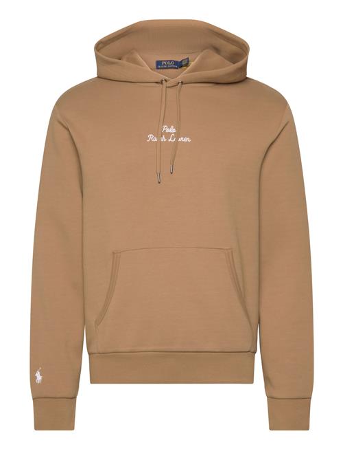 Logo Double-Knit Hoodie Polo Ralph Lauren Brown