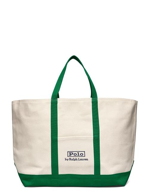 Logo-Embroidered Canvas Tote Polo Ralph Lauren Green