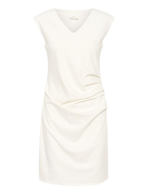 Kaindia V-Neck Dress Kaffe White