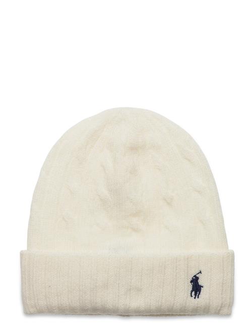 Cable-Knit Wool-Cashmere Beanie Polo Ralph Lauren Cream