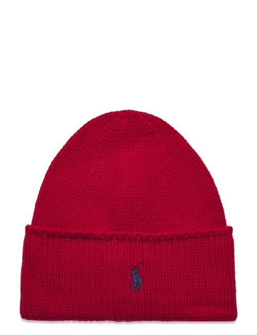 Cable-Knit Merino Wool Beanie Polo Ralph Lauren Red