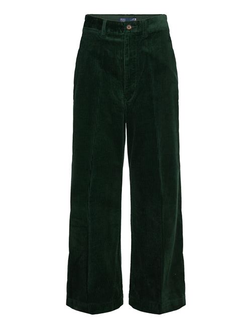 Corduroy Wide-Leg Cropped Pant Polo Ralph Lauren Green