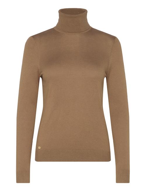 Modal Silk Nylon-Ls Sweater Lauren Ralph Lauren Khaki