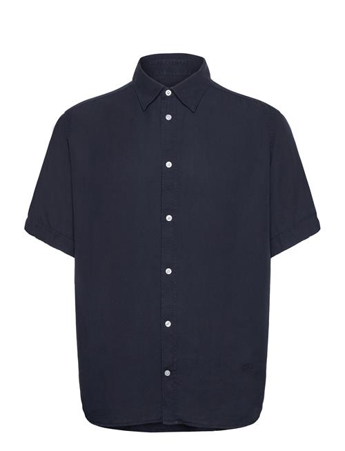 Reg Ss Light Tencel Shirt J. Lindeberg Navy