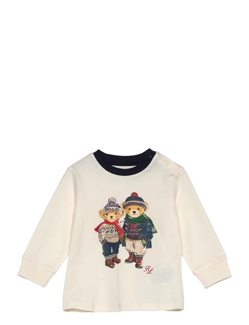 Polo Bear Cotton Long-Sleeve Tee Ralph Lauren Baby Cream