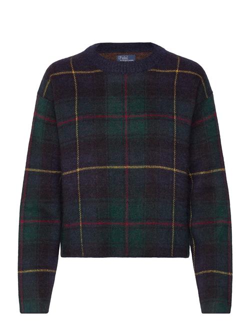 Plaid Alpaca-Blend Crewneck Sweater Polo Ralph Lauren Patterned