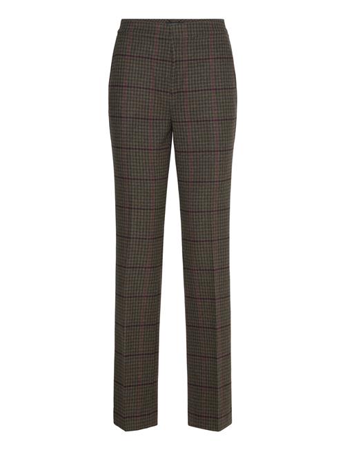 Checked Twill Straight-Leg Pant Lauren Ralph Lauren Brown