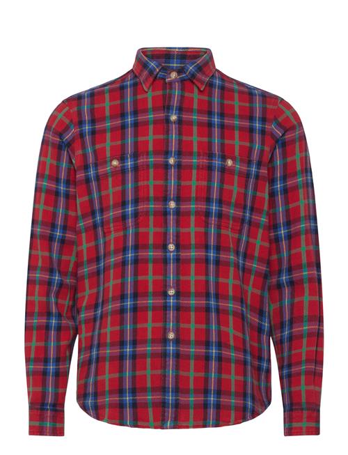 Classic Fit Plaid Oxford Workshirt Polo Ralph Lauren Red