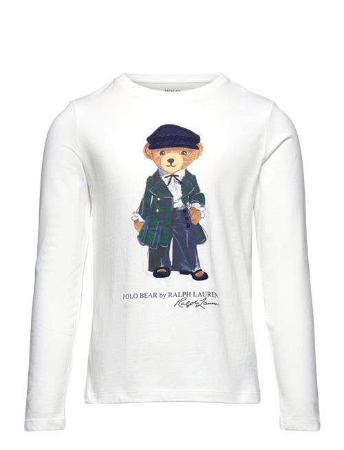 Polo Bear Cotton Jersey Long-Sleeve Tee Ralph Lauren Kids White