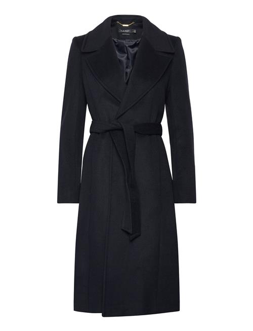 Belted Wool-Blend Wrap Coat Lauren Ralph Lauren Black